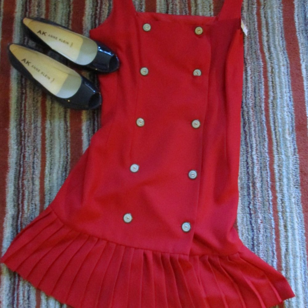 Vtg New red Jacobson’s Dress size 10 with tags